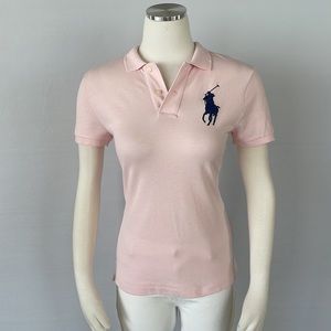 NWT Ralph Lauren Skinny Fit Big Polo Pink Small